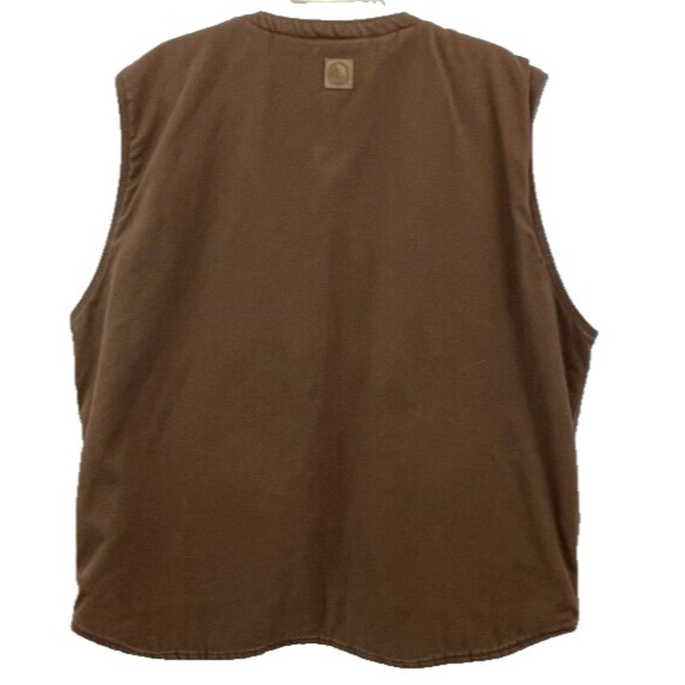 Berne Men's Canvas Sherpa Vest Size 2XL Brown Heavy Weight Barn Coat Workwear - Picture 2 of 11